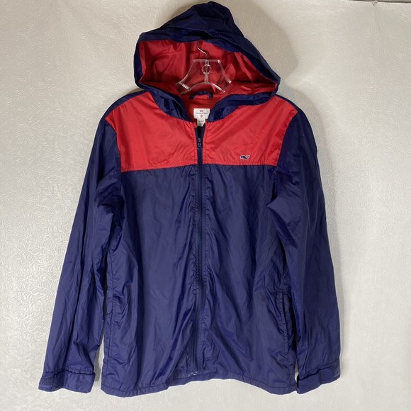 Vineyard Vines Other - Vineyard Vines Boys XL Size 16 Red Navy Blue Windbreaker